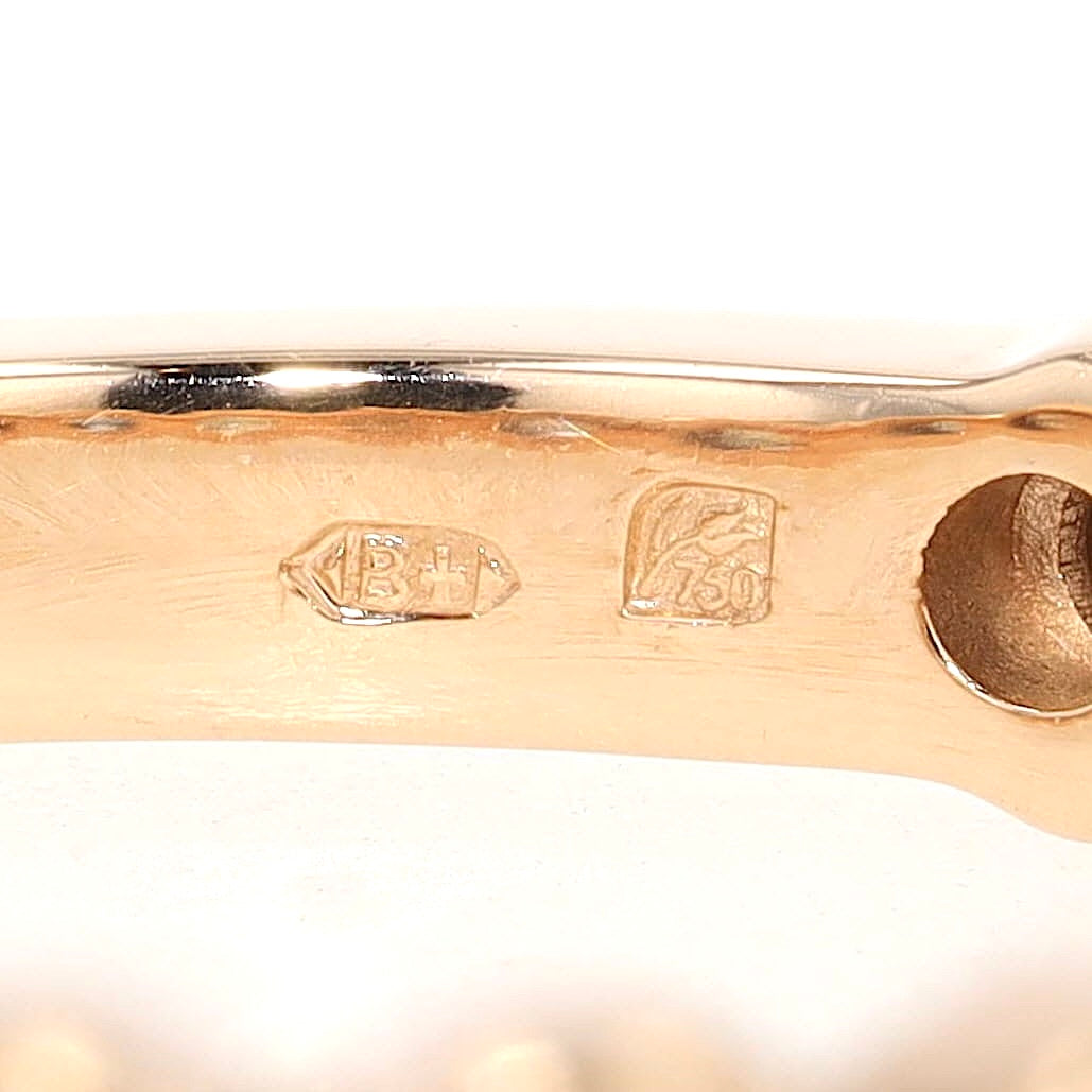 Bron Ring Confetti in 750 rose gold with colorful sapphires and brilliants. Hallmark 2