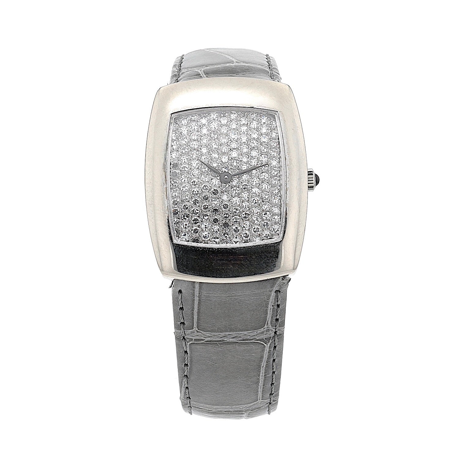 DeLaneau wristwatch 18 ct with a total of approx. 2.9 ct brilliants, standing frontal